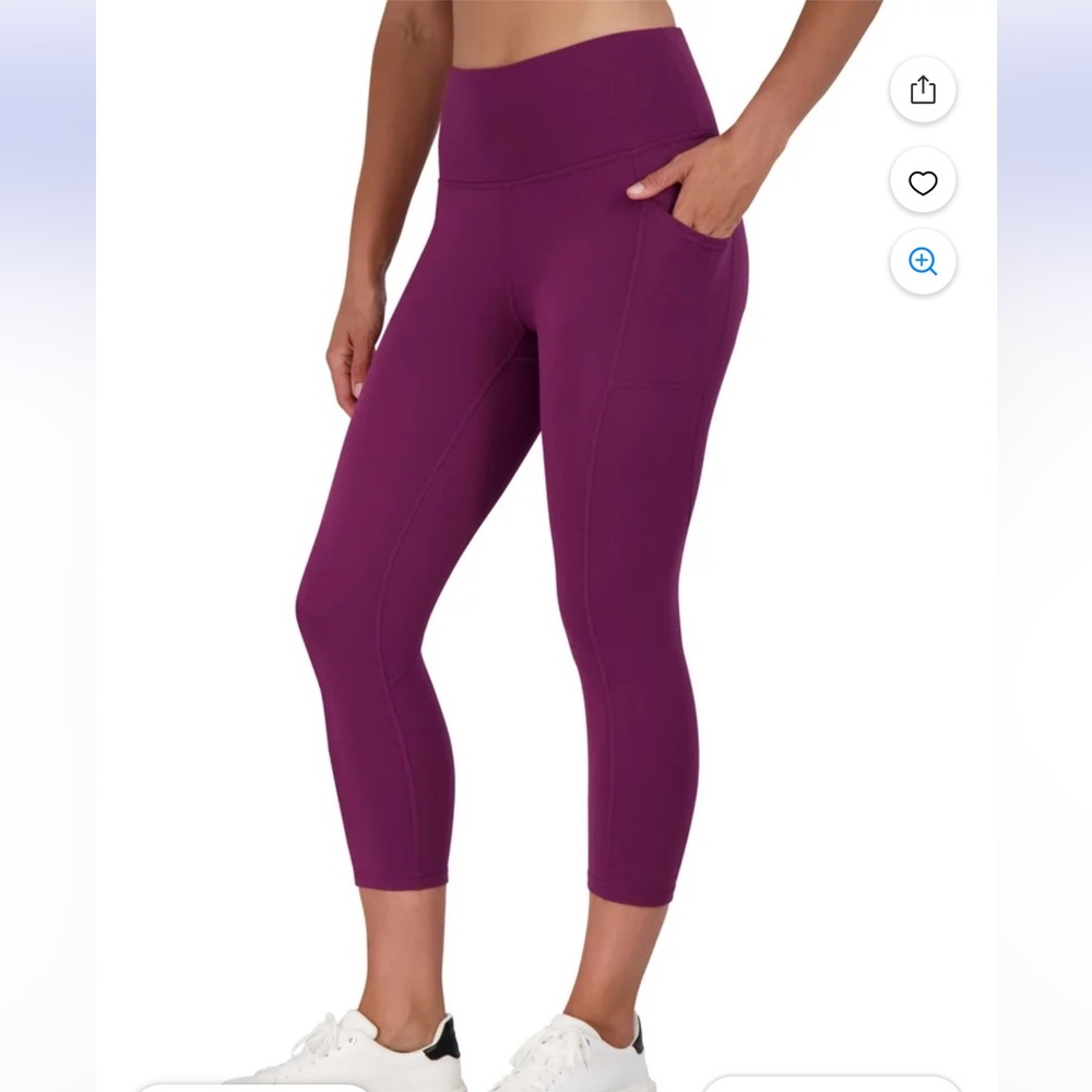 Reebok Deep Purple Everyday 7/8 Leggings-Inseam 24”